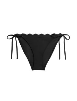 Sculpt Scallop Tie Side Bikini Bottoms