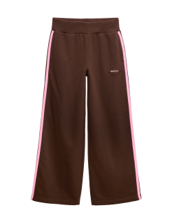 Tepláky s pruhem na straně a vysokým podílem bavlny (6–16 let)