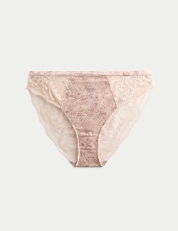Rosalie Silk & Lace High Leg Knickers