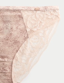 Rosalie Silk & Lace High Leg Knickers