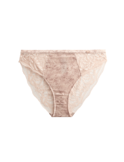 Rosalie Silk & Lace High Leg Knickers