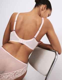 Podprsenka Rosalie se zmenšujícím efektem, kosticemi, hedvábím a krajkou (C–G)