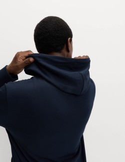 Mikina s kapucí, na zip, s vysokým podílem bavlny