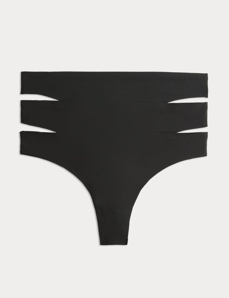 3pk No VPL Thongs