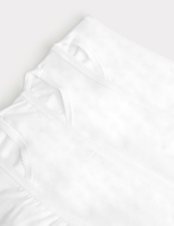 5pk Cotton Lycra® High Leg Knickers