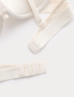 Lotta Cotton Rib Wired Push Up Plunge Bra (A-E)