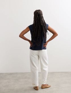 Pure Lyocell Pleat Detail Top