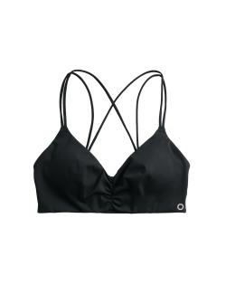 Zkrácená sportovní trojúhelníková podprsenka bez kostic