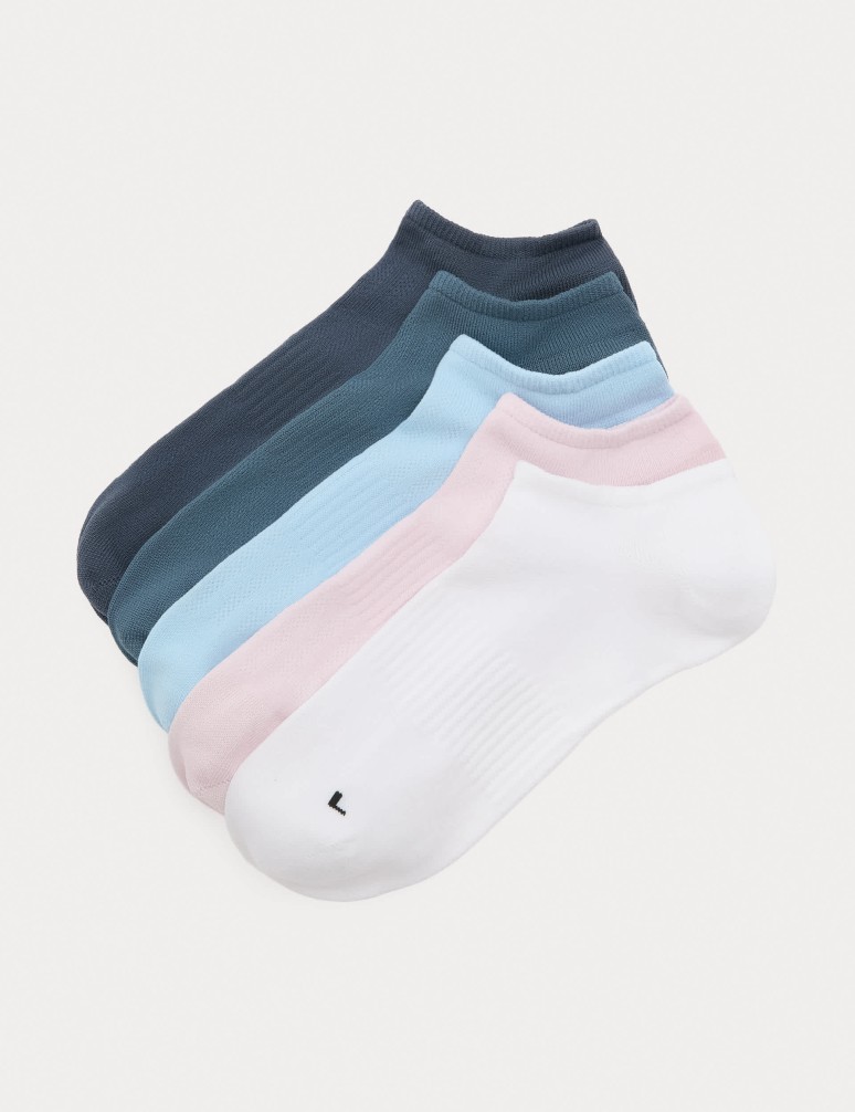 Krátké ponožky Trainer Liners™ z mikrovlákna, 5 ks