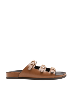 Sandály s trojitou přezkou a stélkou