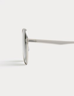 Metal Aviator Polarised Sunglasses