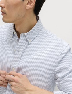 Ultimate Pure Cotton Striped Oxford Shirt