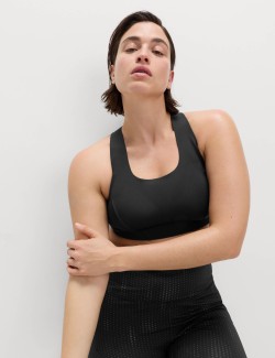 Středně zpevňující sportovní podprsenka s gelem druhé kůže