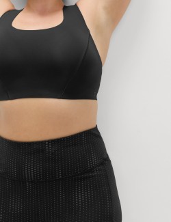 Středně zpevňující sportovní podprsenka s gelem druhé kůže