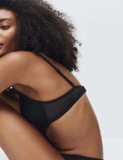 Jasmine Lace Wired Push Up Plunge Bra (A-E)