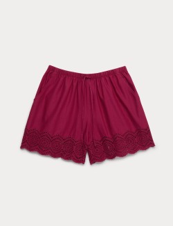 Pure Cotton Cutwork Beach Shorts