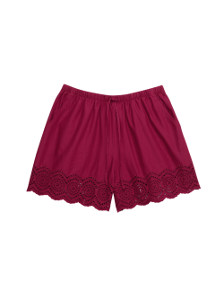 Pure Cotton Cutwork Beach Shorts