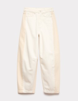 Džíny s motivem barelu, dvěma tóny, ze směsi lyocelu