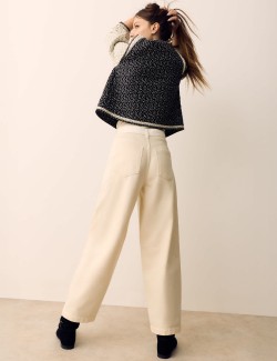 Džíny s motivem barelu, dvěma tóny, ze směsi lyocelu