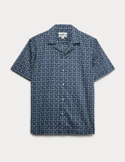 Pure Cotton Geometric Shirt