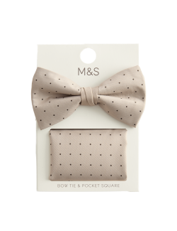 Sada puntíkovaného motýlka a kapesníku