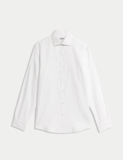 Košile normálního střihu s vysokým podílem lnu