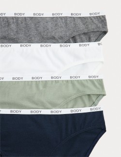4pk Cotton Rich Bikini Knickers