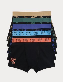 5 Pack Cotton Rich Gaming Trunks (5-16 Yrs)
