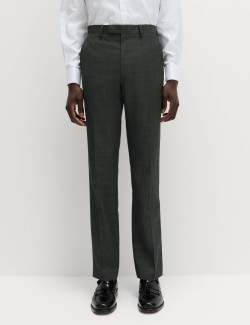 Regular Fit Pure Wool Suit Trousers
