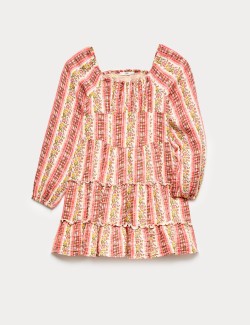 Pure Cotton Floral Maxi Dress (6-16 Years)