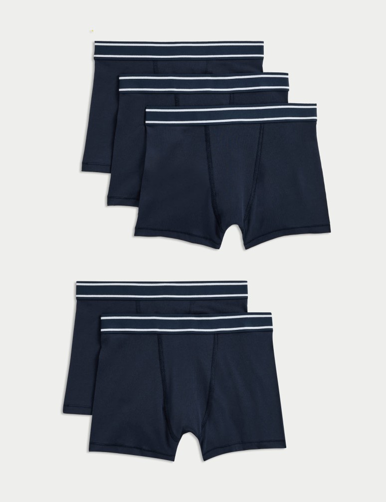 5pk Cotton with Stretch Trunks (5-16 Yrs)