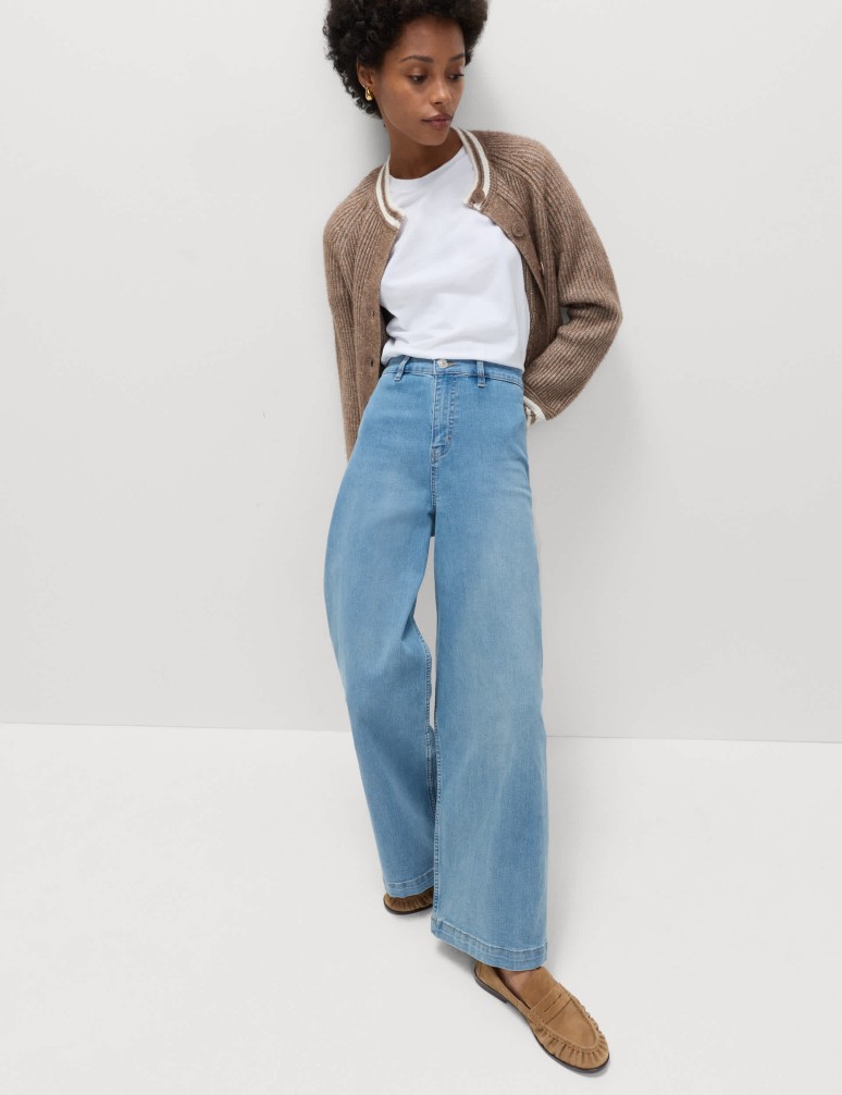 High Waist Wide Leg Jeans