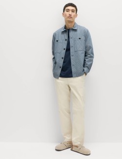 Pure Cotton Striped Overshirt