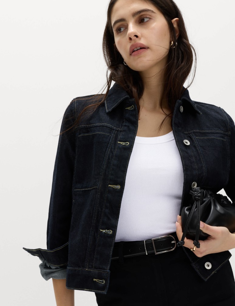 Cotton Rich Ribbed Slim Fit Vest Top