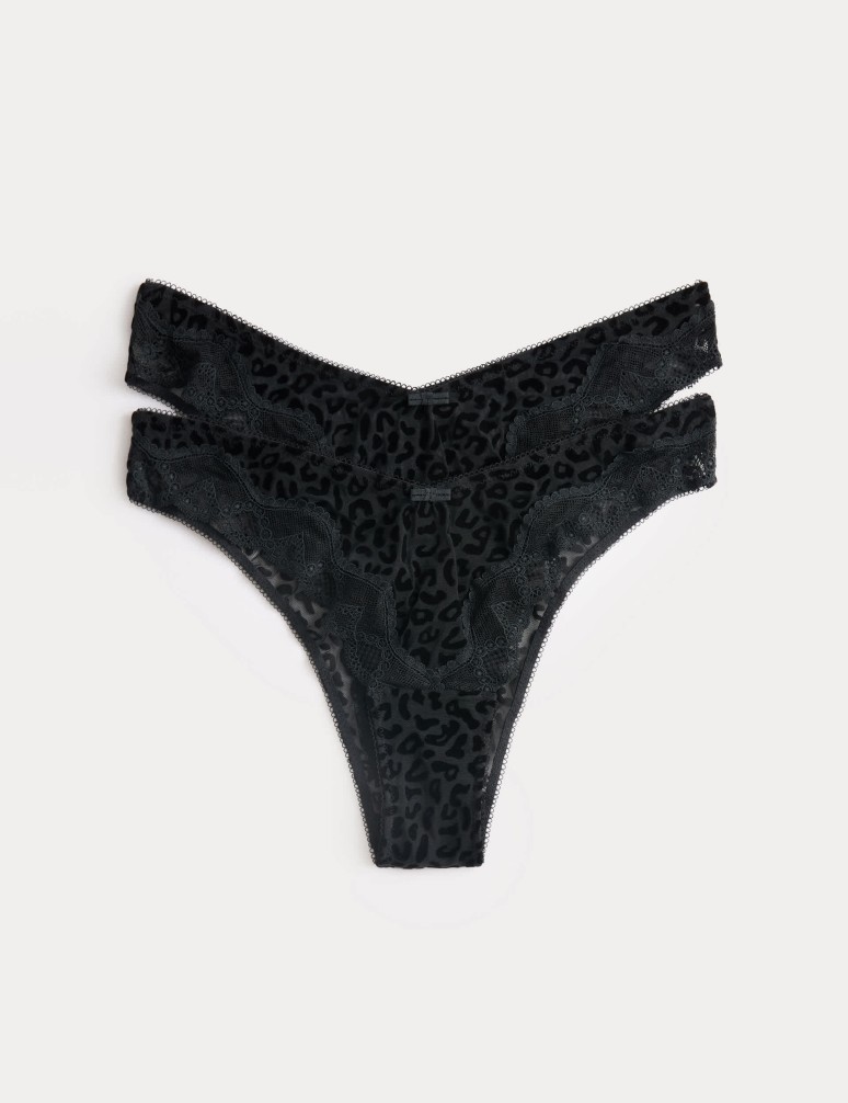 2 Pack Mesh Miami Knickers