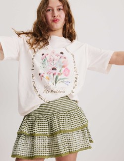 Cotton Rich Checked Rara Skirt (6-16 Yrs)