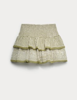 Cotton Rich Checked Rara Skirt (6-16 Yrs)