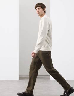 Floral Knitted Polo Shirt