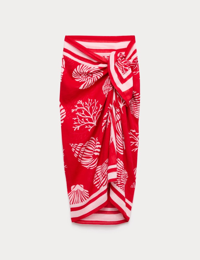 Sarong z čisté bavlny, s potiskem