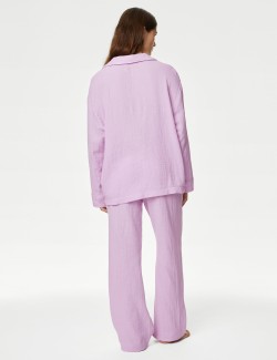 Pure Cotton Dobby Muslin Pyjama Set