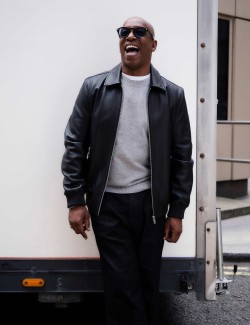 Leather Harrington Jacket