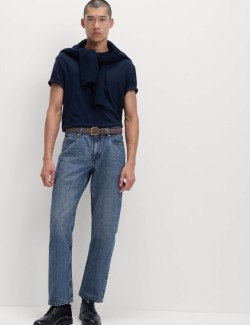 Straight Fit Rigid Denim Jeans