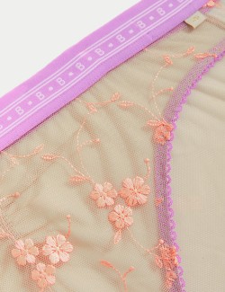 Emilia Embroidered High Leg Knickers