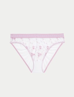 Emilia Embroidered High Leg Knickers