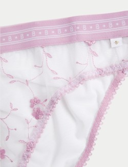 Emilia Embroidered High Leg Knickers