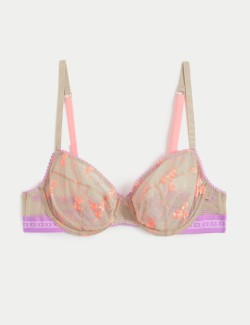 Emilia Embroidered Wired Balcony Bra (A-E)