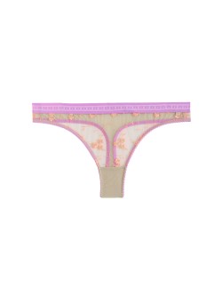 Emilia Embroidered Thong