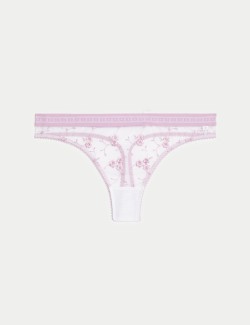 Emilia Embroidered Thong