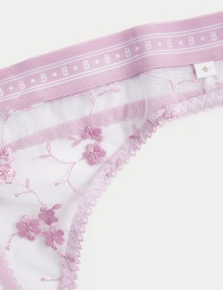 Emilia Embroidered Thong