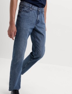 Straight Fit Rigid Denim Jeans